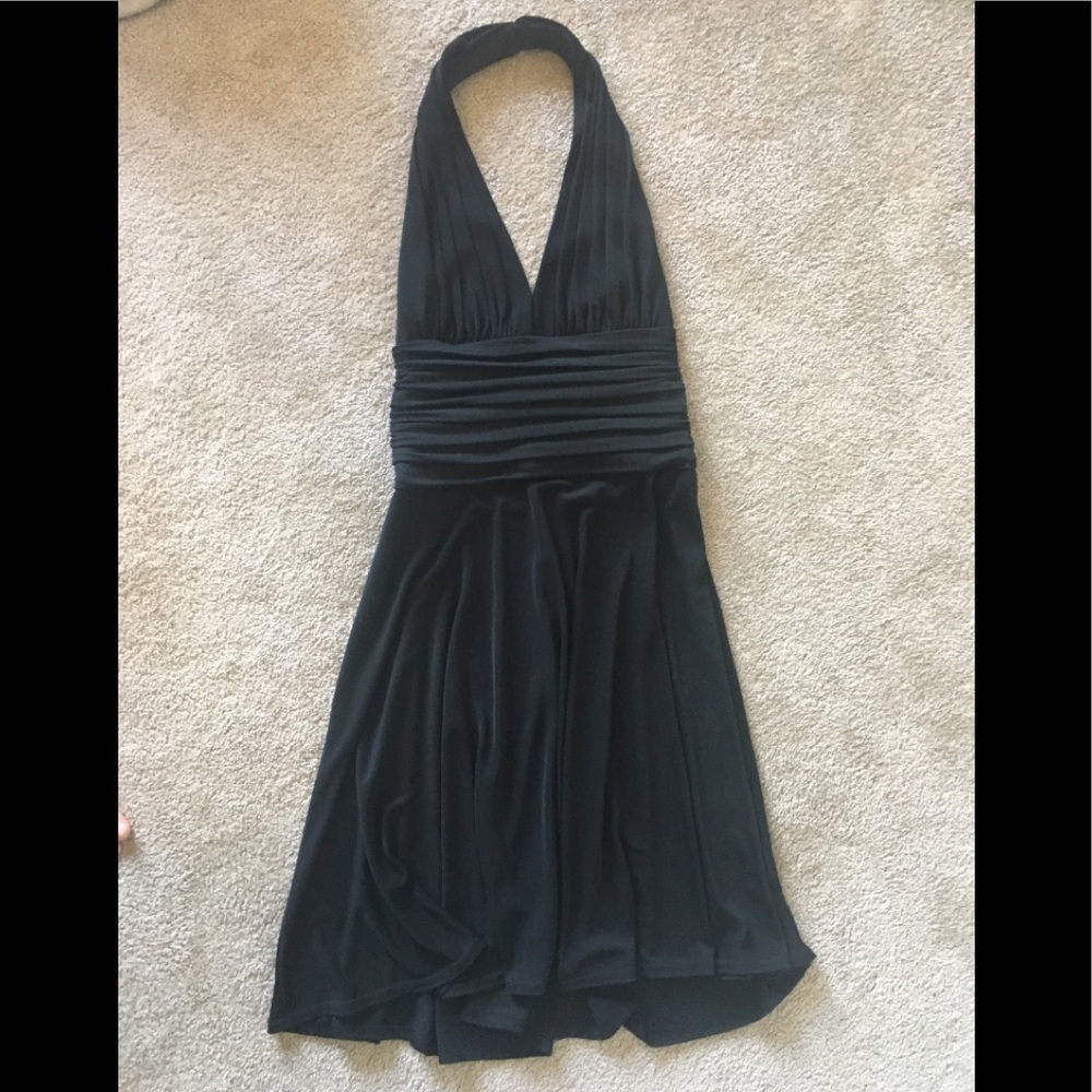 Tadashi black halter dress, size extra small